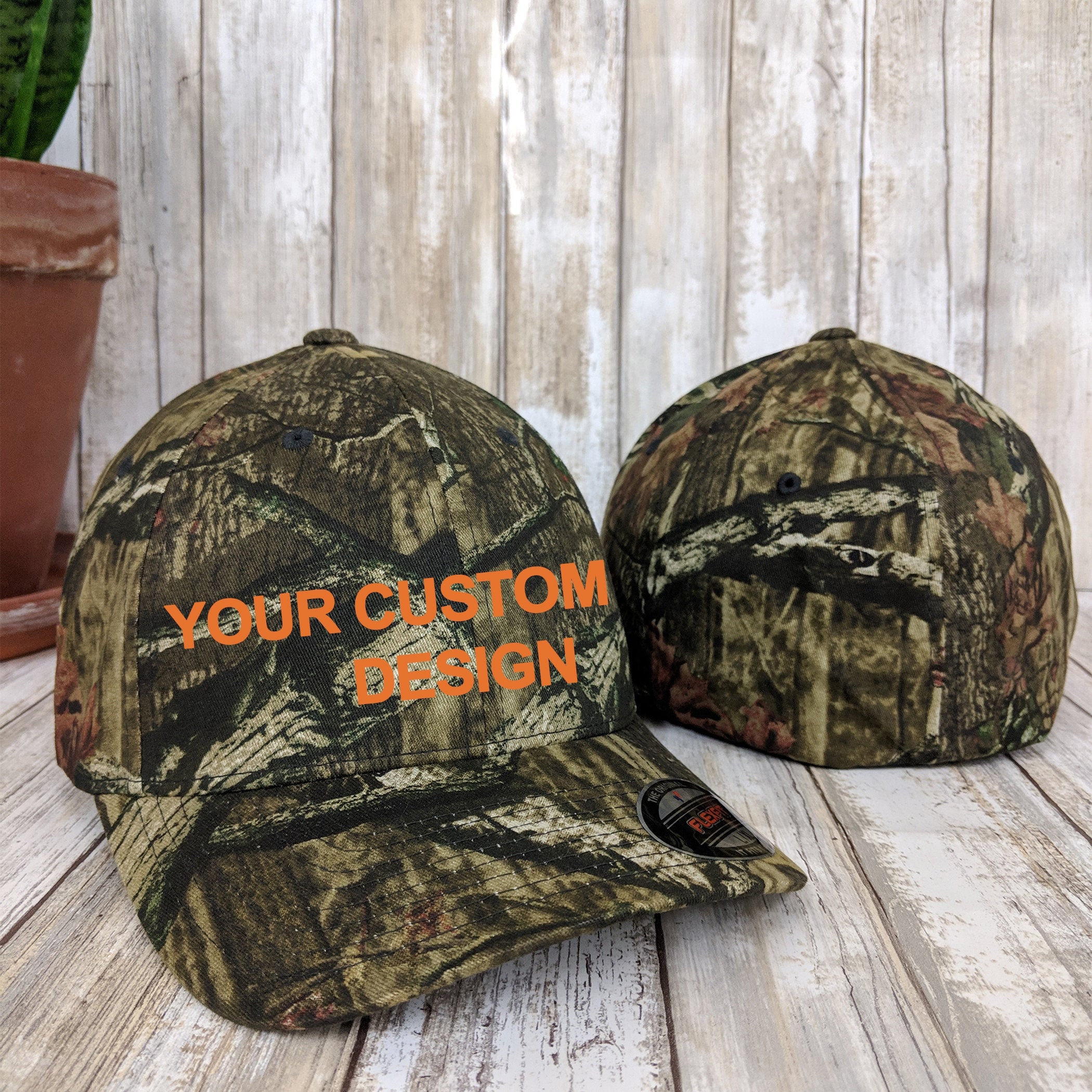 Custom Camo Flexfit / Flex Fit Wooly 6Panel Hat / Camouflage Etsy