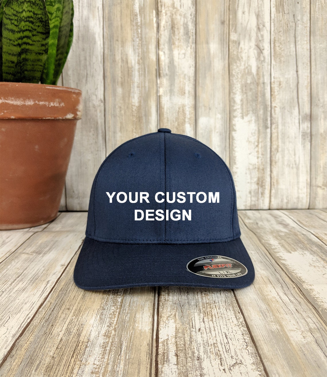Custom Flexfit Hat / Flex Fit Wooly 6Panel Cap / Personalized Etsy