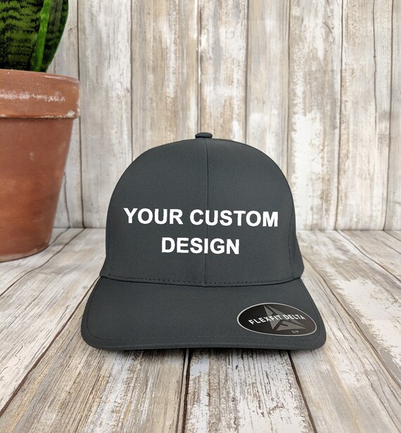 custom flexfit delta hats