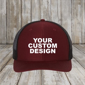 Custom Richardson 112, Trucker Snapback Hat, OSFM, Embroidered Mesh Caps, Personalized Gift for Him or Her