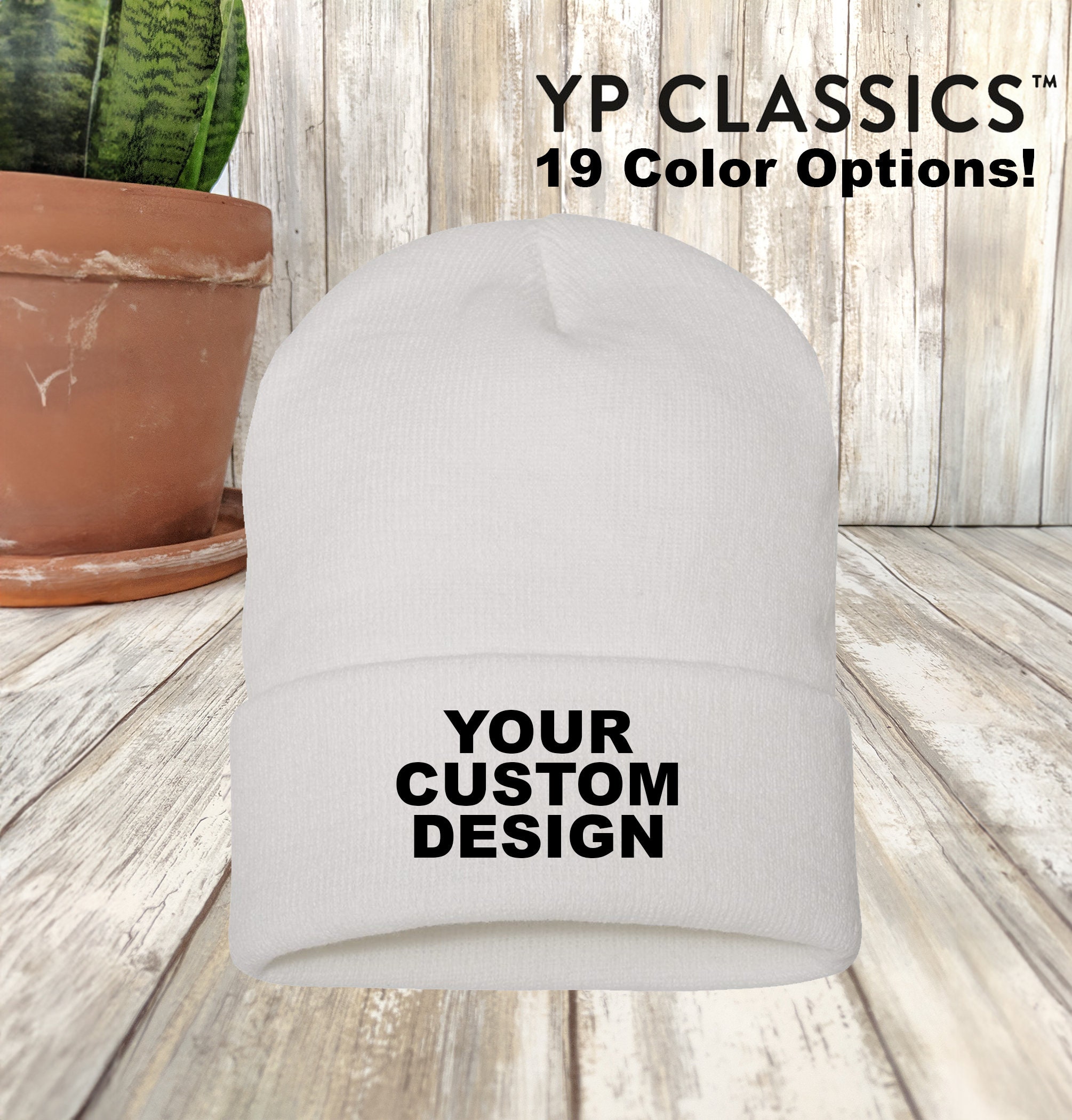 / Cap Apparel / Classic Personalized Gym Yupoong Cuff Embroidery Etsy Embroidered Unisex Beanie / / Beanie - Customized