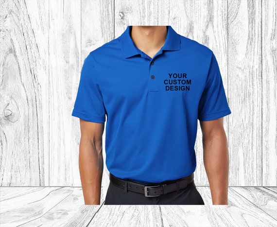 Custom Performance Golf Polo Personalized Collar Shirt UPF 50 Protection Embroidered Work Shirt Company Shirts Hydrophilic Finish Etsy