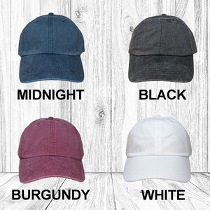 Custom Embroidered Adams Washed Dad Cap: Personalized Baseball Hat, Leather Strap afbeelding 4