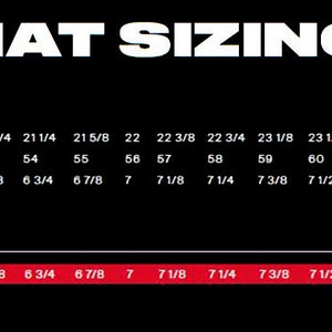 The hat size chart for Yupoong Flexfit hats. OSFA is the only size available.