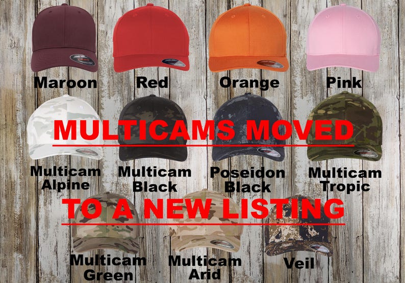 Custom Embroidered Yupoong Flexfit Hat: Personalized Fitted Adult Cap, XXL Available* Bild 4