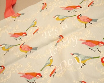 Unique creation / Lovely Day Bird tote bag / Textile bag / Shopping bag / Zero-waste gift / Reusable bag
