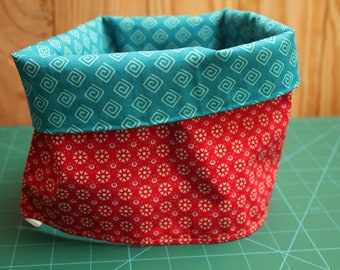 Reversible Snood (neck circumping) off-season 100% baby cotton / 3 - 36 months / tube scarf