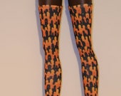 Orange and Black Slime,Halloween over the knee socks for Smart Doll