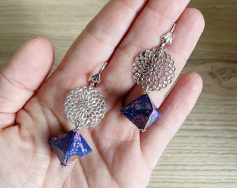 Bijoux origami Boucles d'oreilles origami triangle