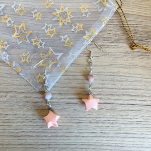 Origami jewelry Star Japanese paper origami earrings