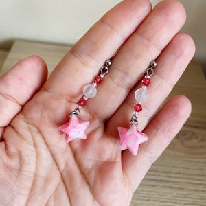 Origami jewelry Star Japanese paper origami earrings