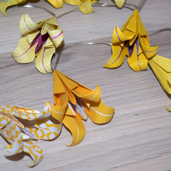 Guirlande lumineuse lys origami