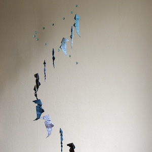Mobile origami seahorse interior decoration