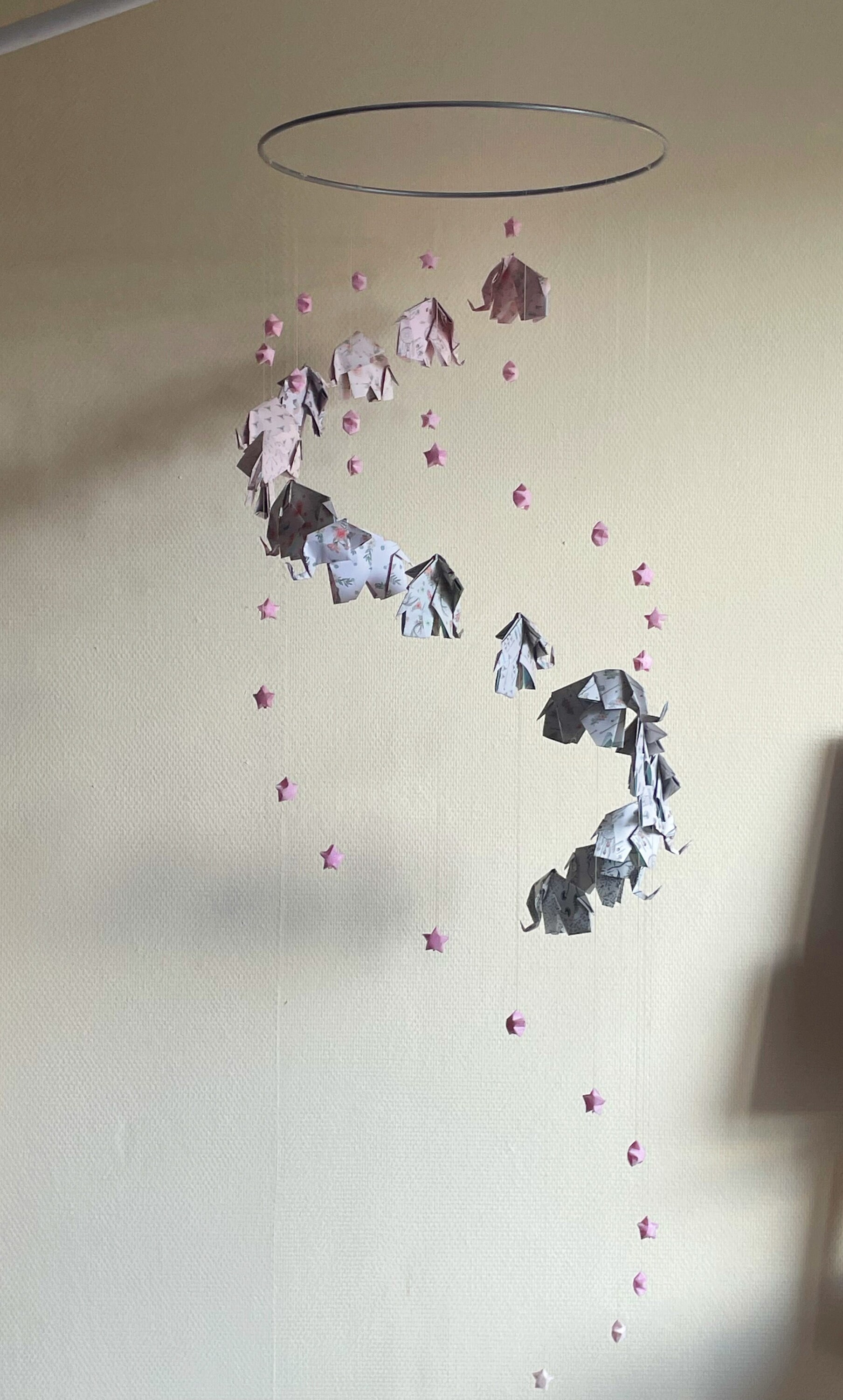 Mobile Origami Elephant