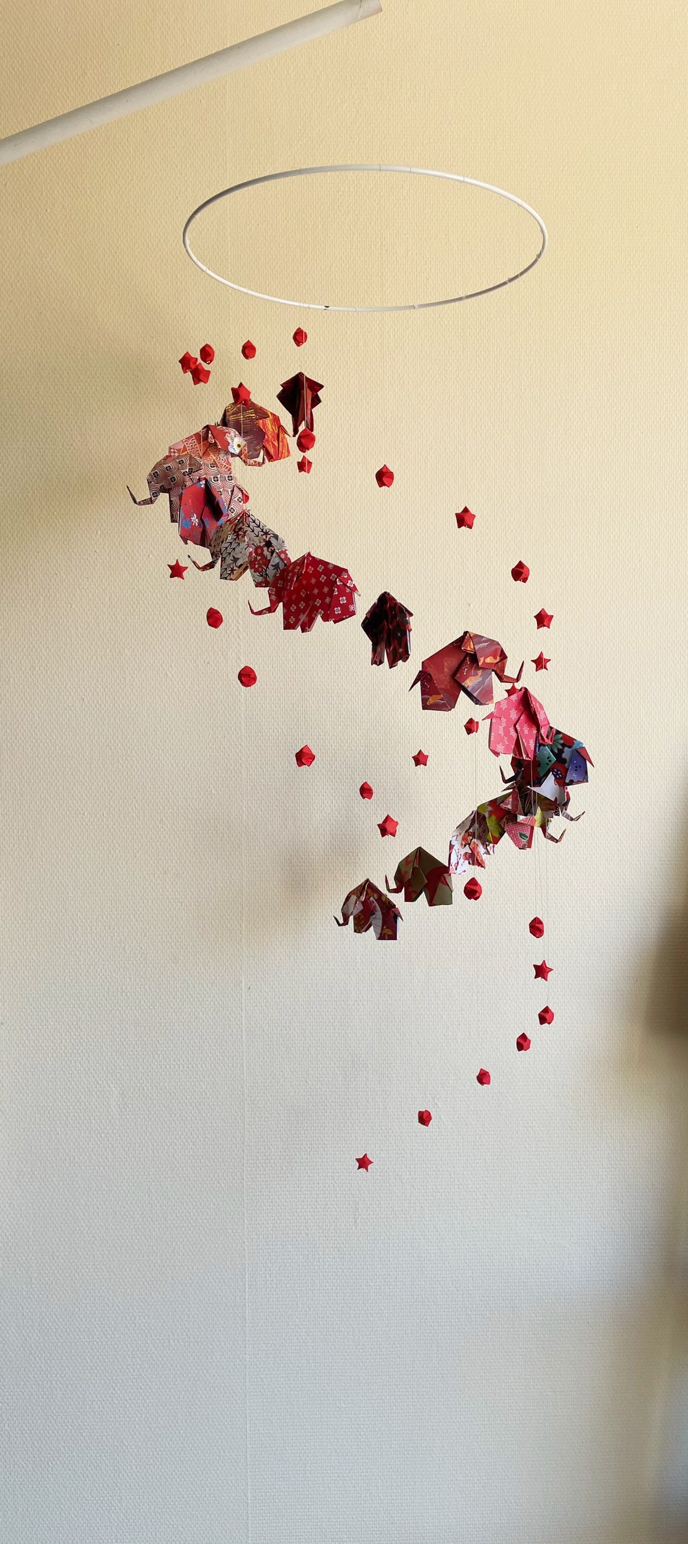 Mobile Origami Elephant