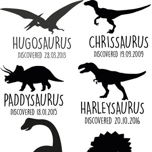 Dinosaure personnalisé en téléchargement numérique | Oeuvres d'art personnalisées pour t-shirts | Diplodocus T-Rex Ptérodactyle Stegosaurus Velociraptor Triceratops
