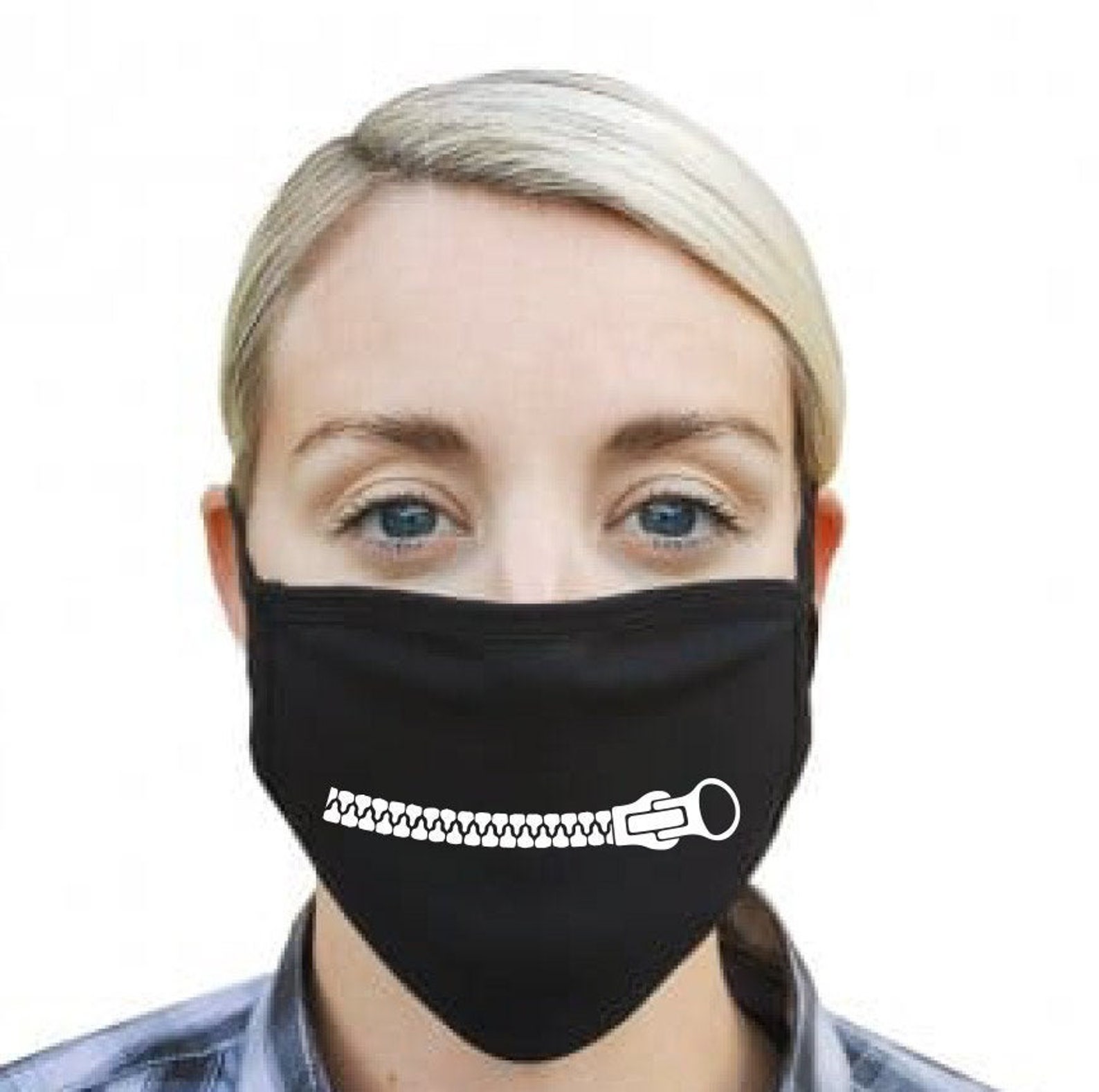 Gimp Zip Face Mask / Cover Everyday Mask Reusable Temporary Etsy
