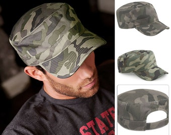 Urban Army Hat Baseball Cap Cotton Sun Hat Adjustable Beechfield cadet/military 