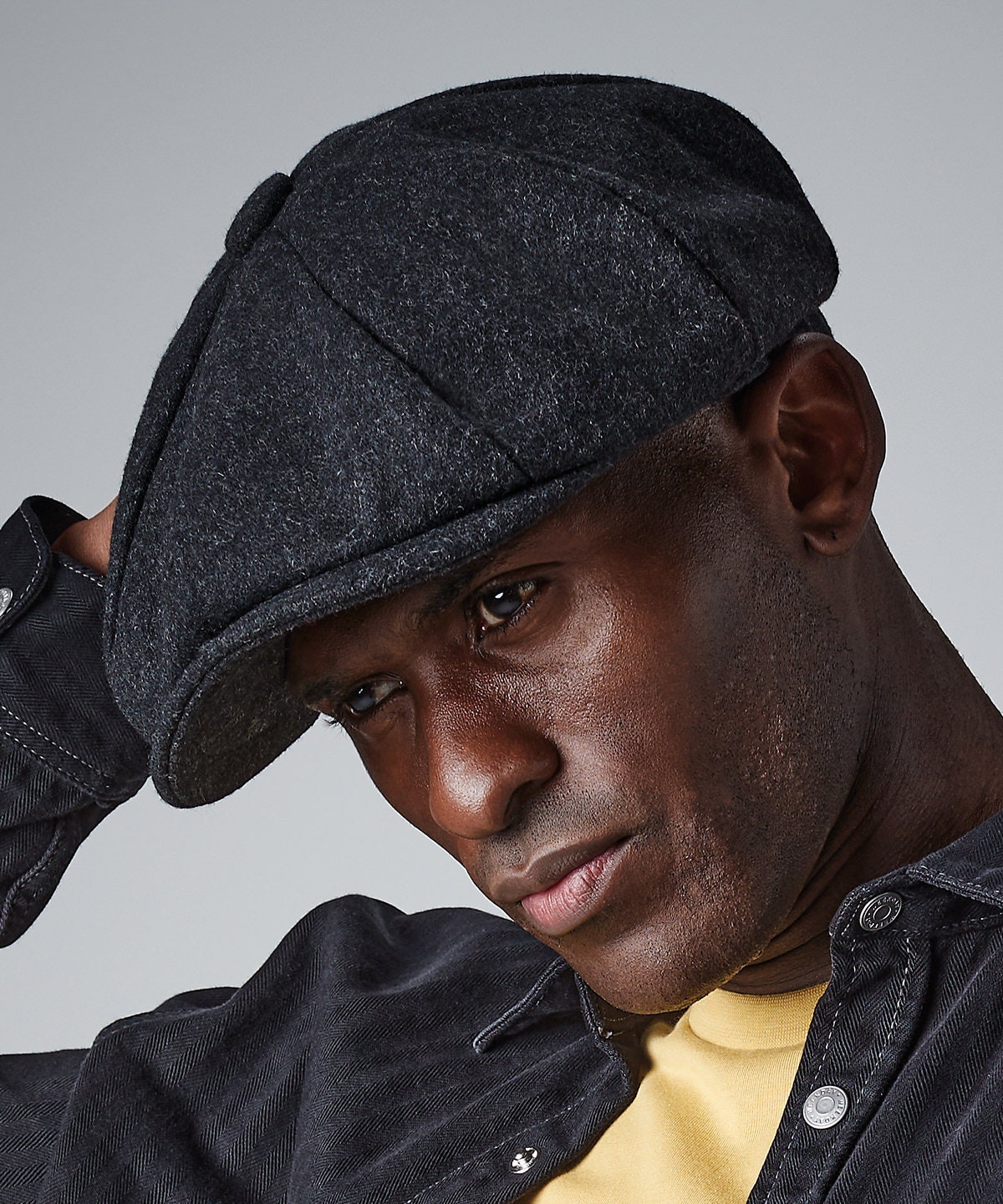24/7 friendly Customer Service Men Wool Blend Newsboy Cap Hat Baker Boy