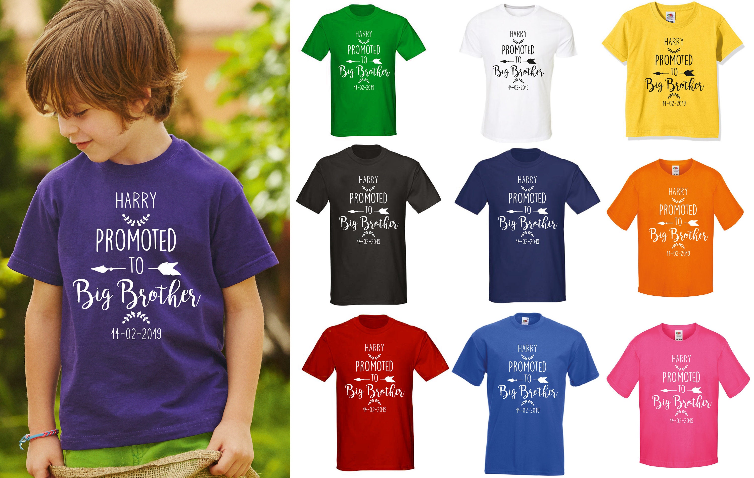 Promoted To Big Brother 2019 Boy T-Shirt Promoted To Big Brother 2019 Boy T-Shirt