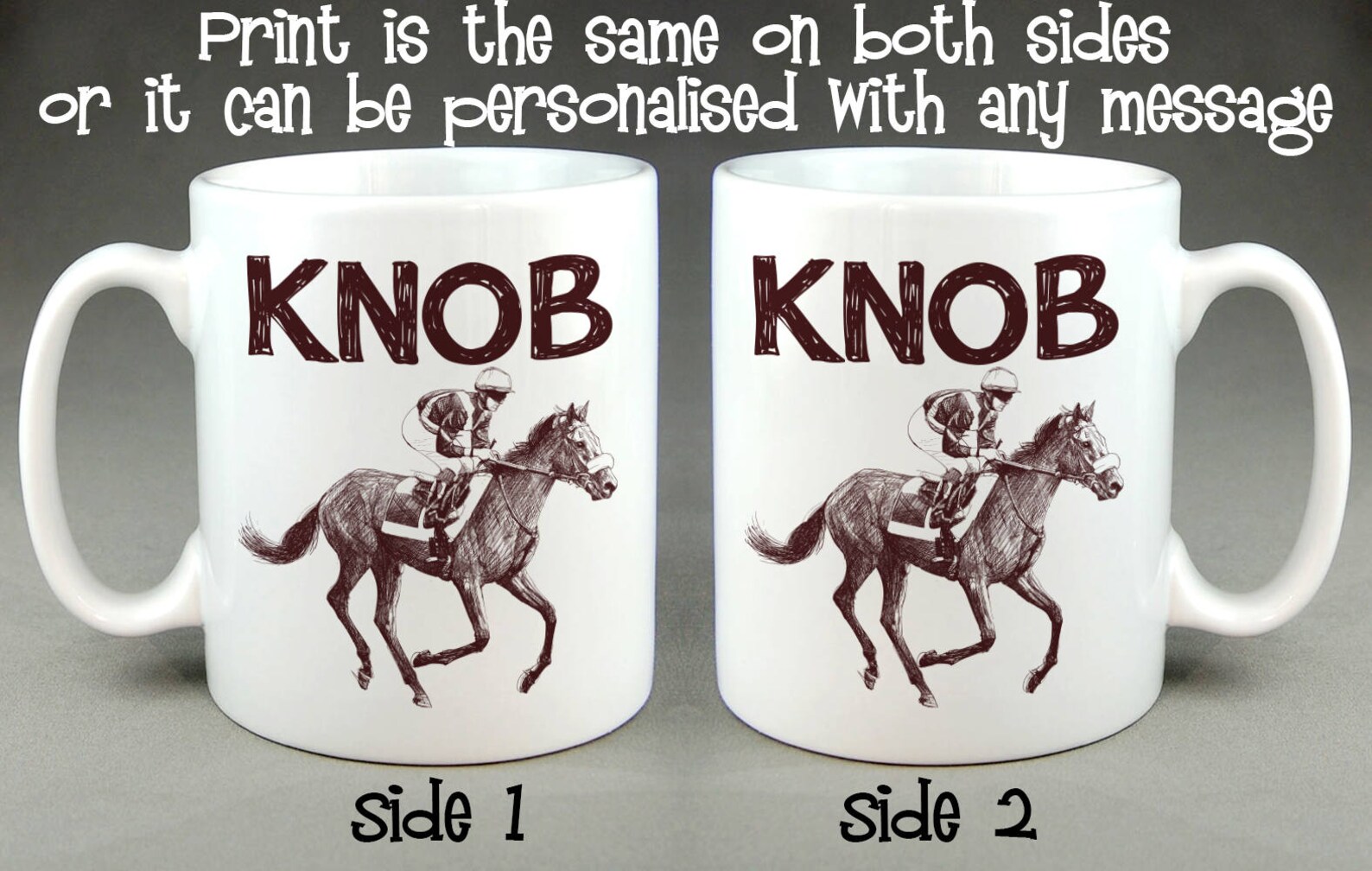 Knob Jockey Mug Birthday Gift Personalised Etsy UK