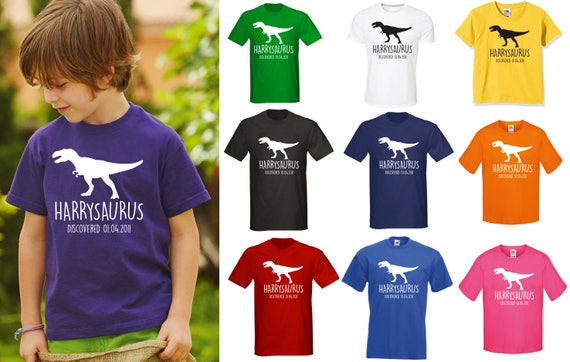 T-rex Kids Personalised Dinosaur T 