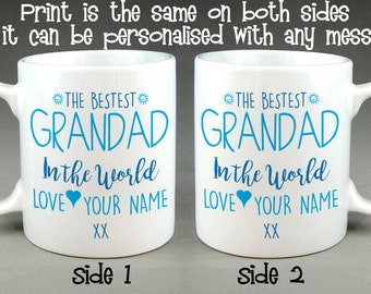 The Bestest Grandad in the World Personalised Mug Father's Day Gift