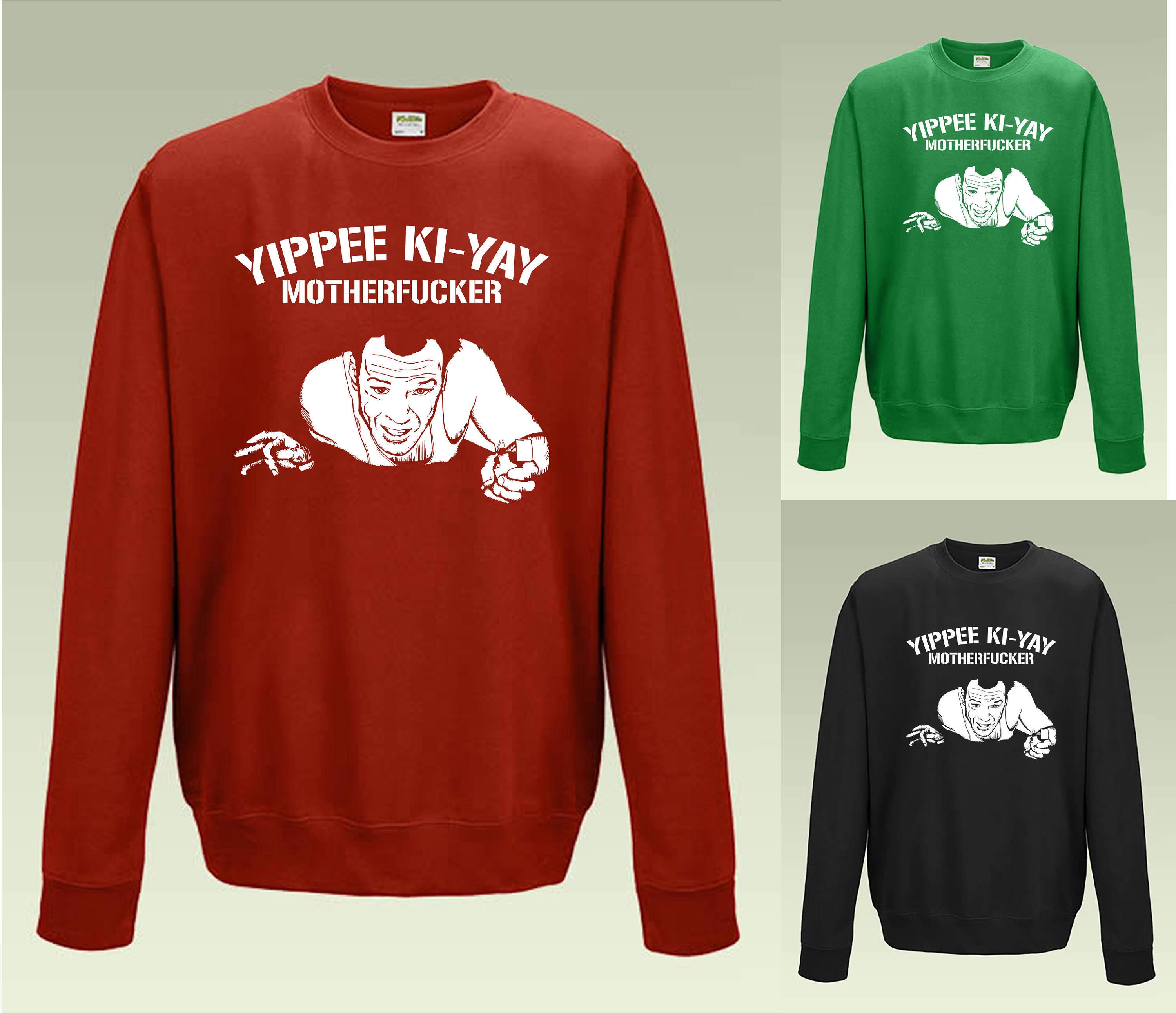 Yippee KiYay Sweatshirt JH030 Funny Rude Christmas Jumper Etsy