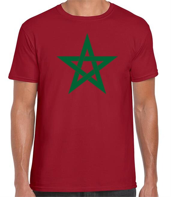 Morocco Flag T Shirt Moroccan Seal Moorish American Tee Morocco Flag T Shirt Moroccan Seal Moorish American Tee
