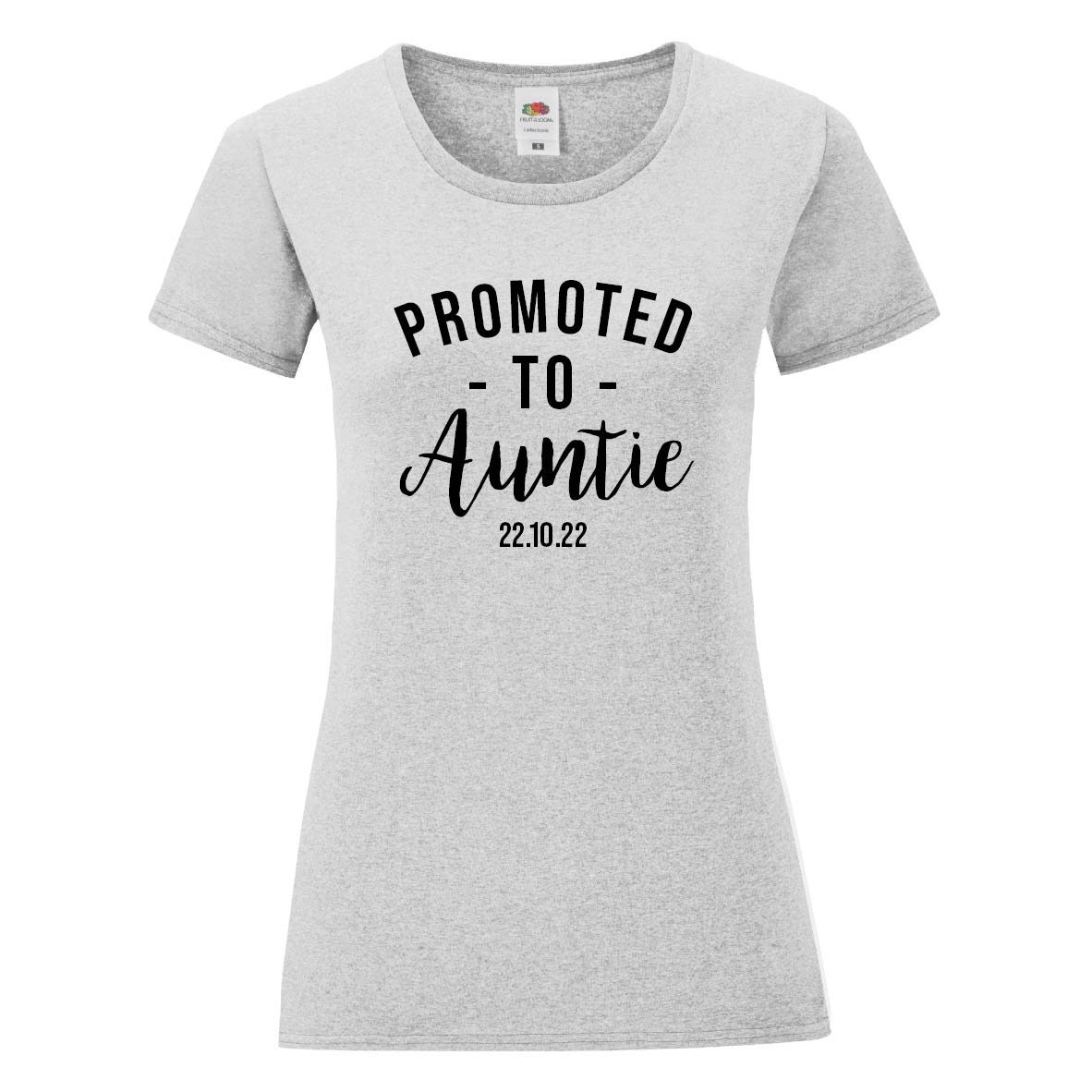 Personalised Promoted to Auntie Tshirt New Aunt Gift Tee Etsy