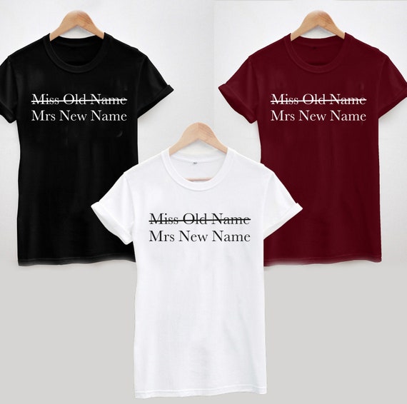 Sweatshirt JH030 Personalised Sweater Bride Any Name Last Birthday As Miss