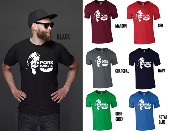 Liz Truss Pork Markets Funny T shirt Anti Tory Parody Tee UK