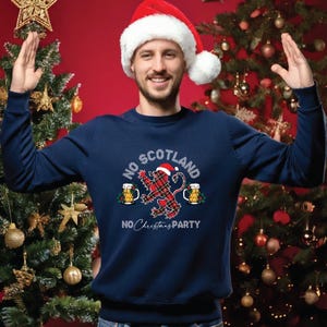Maglione Natalizio Scozia Uomo &ndash; Scottish Christmas Fair Isle Con Bandiera