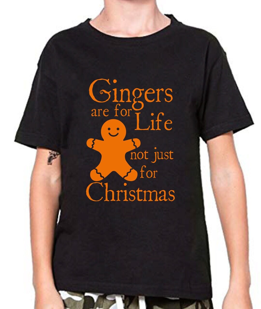 Funny T-Shirts For Women Gingers Are For Life Not Just Christmas Gingerbread Man - Gingers Are Funny T-Shirts For Men With Vintage