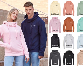 cowl neck hoodies women's