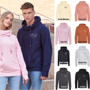 Always Cold (Small Print) Cross Neck Hoodie JH021 - Cool Funny Jumper Hooded Top Birthday Mother's Day Christmas | Cowl Neck Hoodie