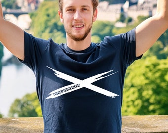 Anyone But England Saltire T-Shirt | Sarcastic Scottish Scotland Football Tee TShirt