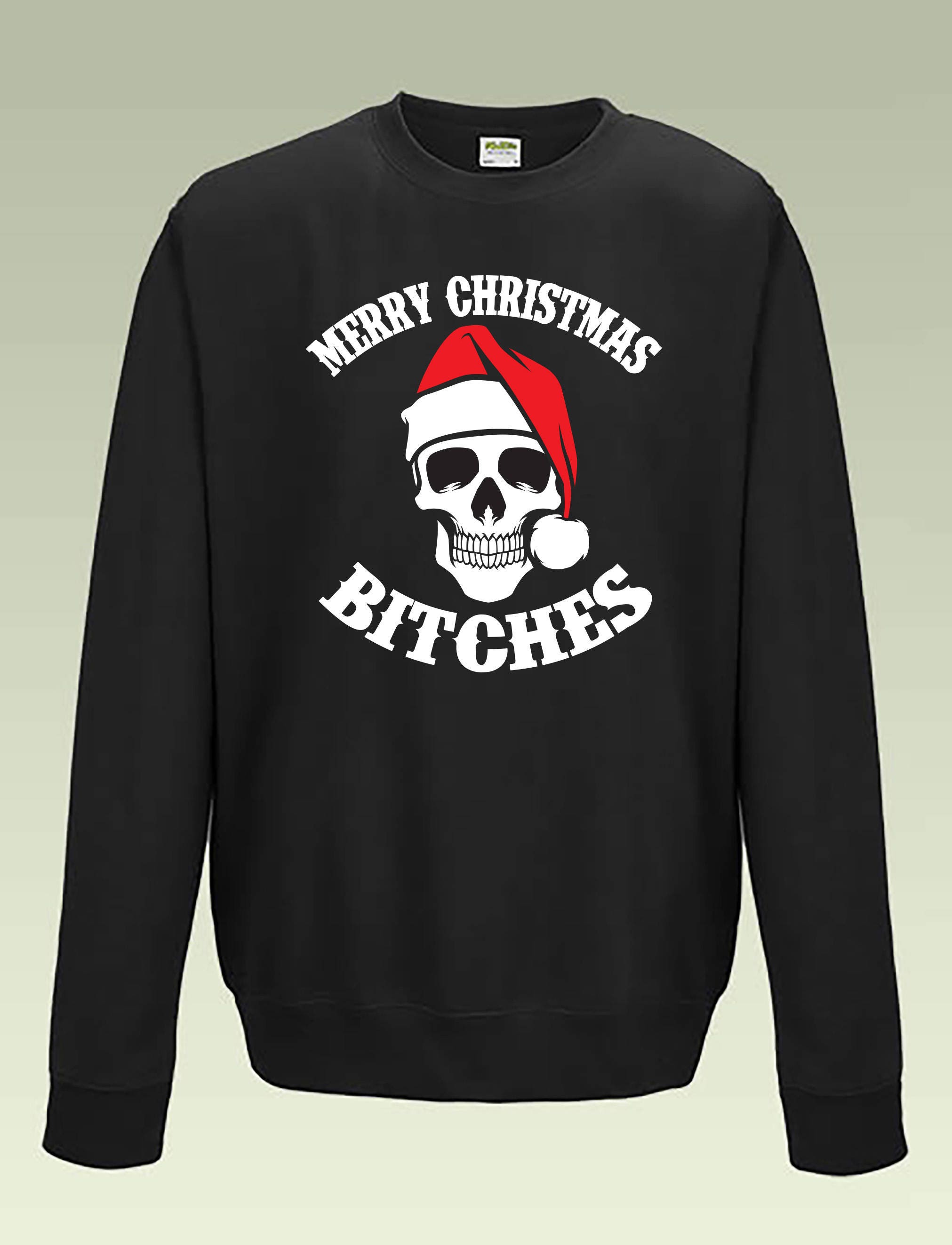 christmas skull jumper