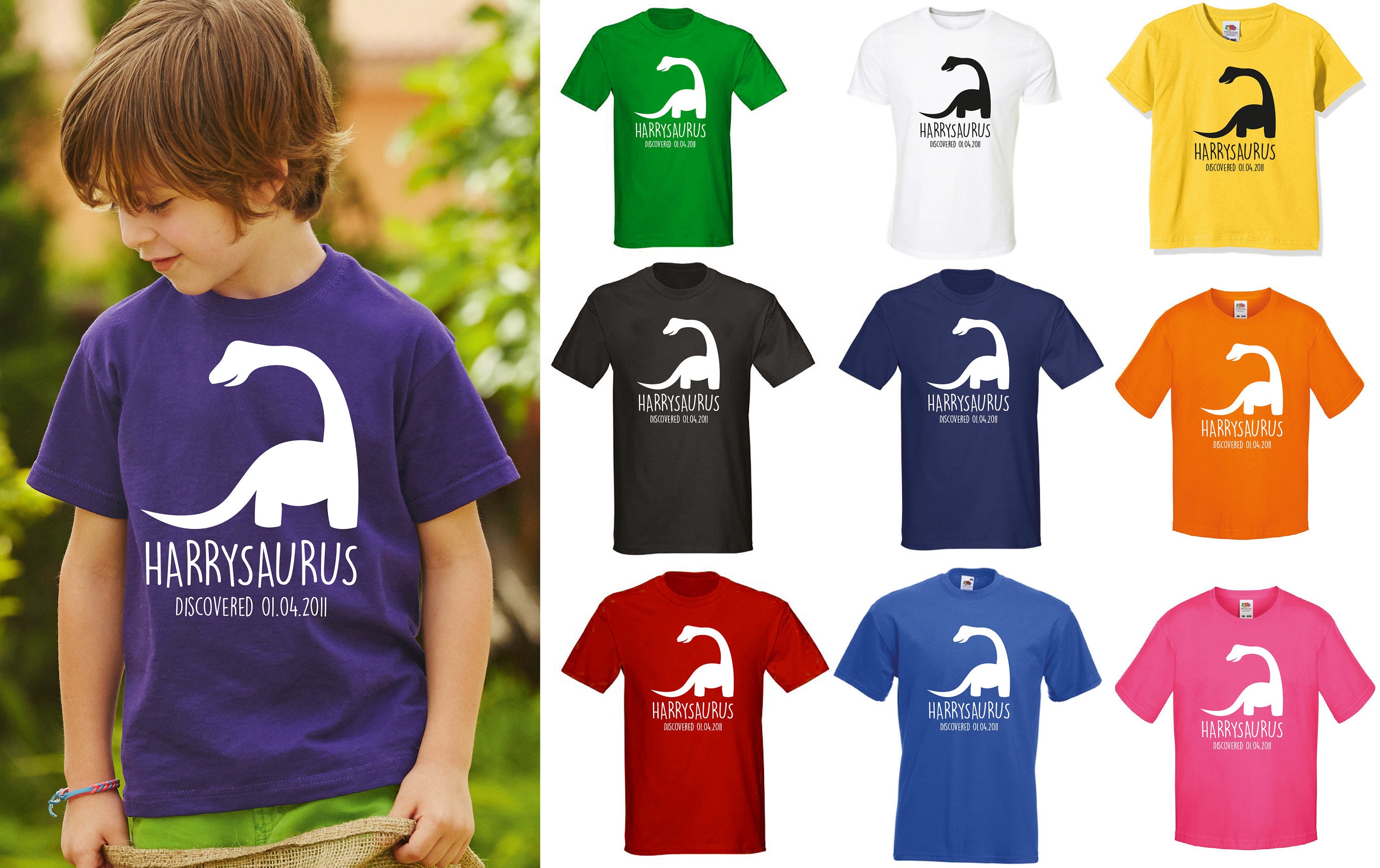Abbigliamento Abbigliamento bambina Top e magliette Tshirt per ragazze personalizzate Tshirt dinosauro per ragazze Regalo per dinosauri Top per dinosauri 