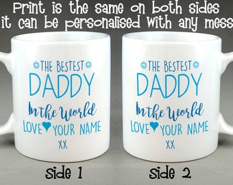 The Bestest Daddy (or Dad) in the World Personalised Mug Father's Day Gift