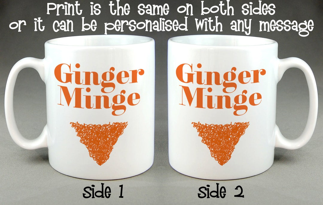 Ginger Minge Mug Rude Funny Offensive Christmas Gift Etsy
