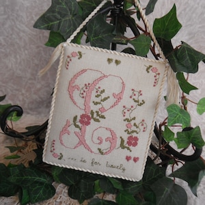 The Letter 'L' is for  ... : PDF DOWNLOAD - Decorative Alphabet Letter | Cross Stitch | Hanging Ornamental or Sachet