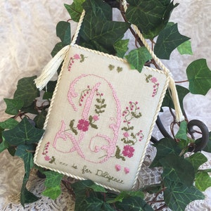 The Letter &#39;D&#39; is for ... : PDF DOWNLOAD - Decorative Alphabet Letter | Cross Stitch | Hanging Ornamental or Sachet