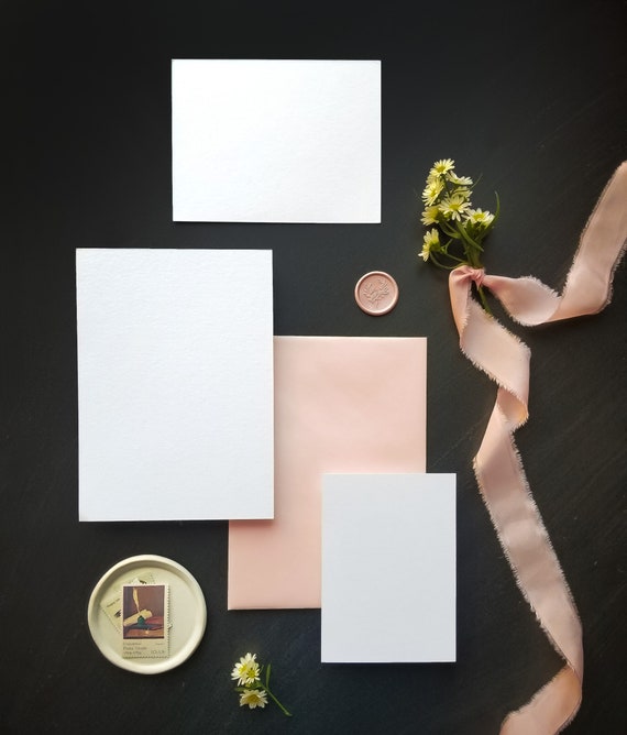 Dark Moody Spring Stationery Wedding Invitation Mockup Flatlay Single