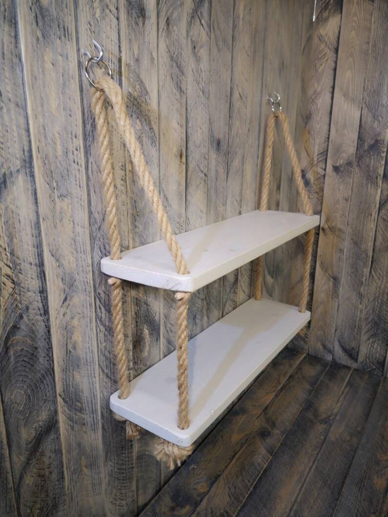 Beautiful Hanging Ladder Shelf With Rope for Bathroom / Etsy UK