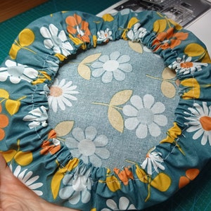 charlotte coated cotton dish cover for round rectangular or oval dish bowl salad bowl pie dish small pot flower patterns zero waste image 8