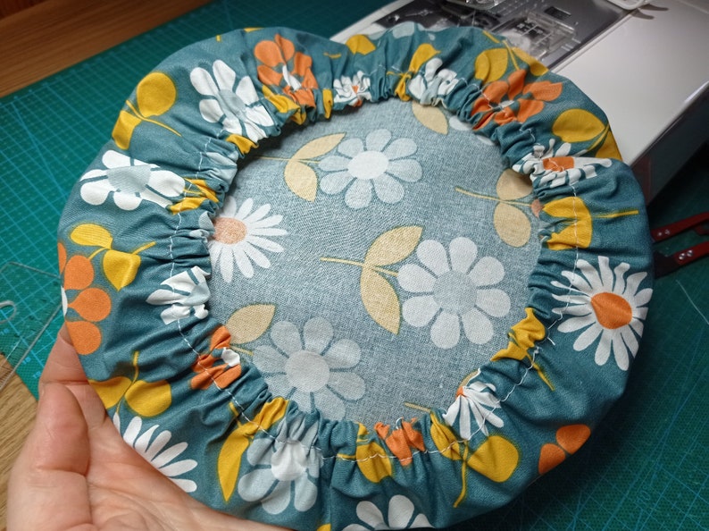 charlotte coated cotton dish cover for round rectangular or oval dish bowl salad bowl pie dish small pot flower patterns zero waste image 8