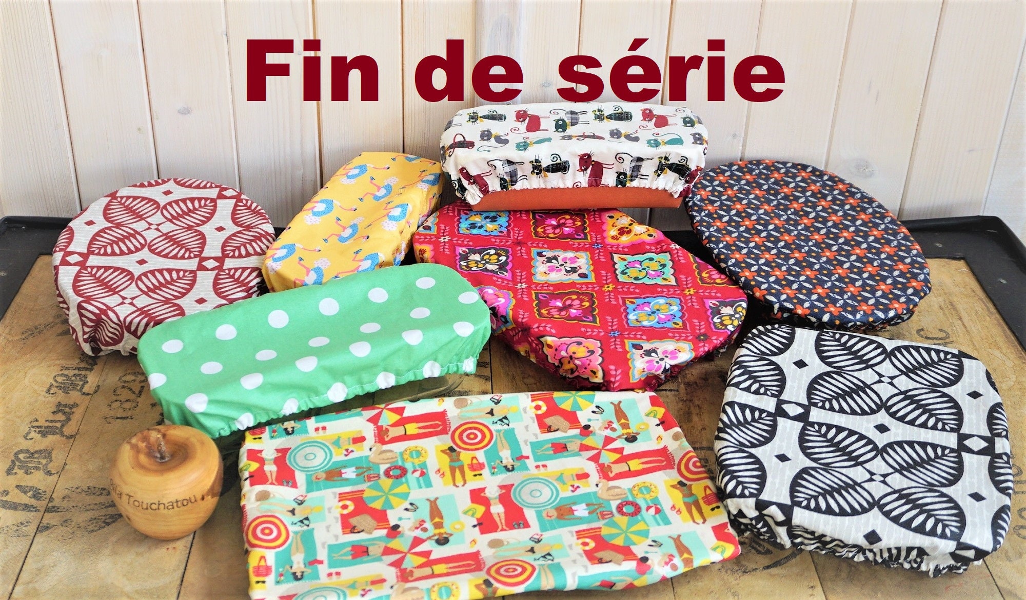 Fin de Serie Charlottes Alimentaires Pour Plats Rectangulaires en Coton Enduit Zéro Déchet Charlotte