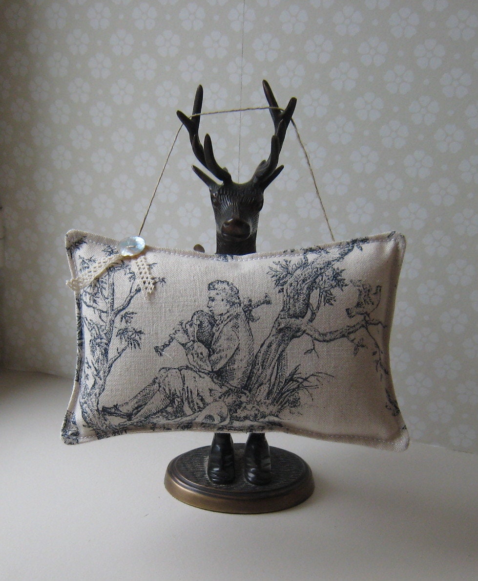 Coussin à Suspendre Toile de Jouy