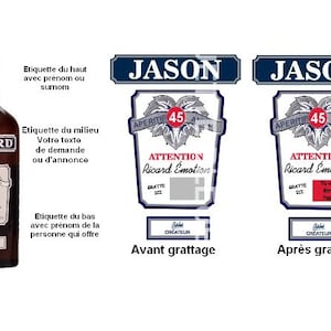Ricard scratch labels, Pregnancy Announcement, 6 models to choose from